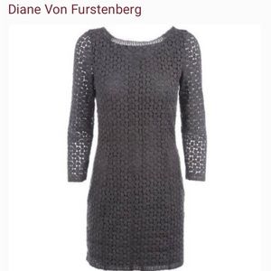 Diane Von Furstenberg | Dresses | Dvf Diane Von Furstenberg Gray ...